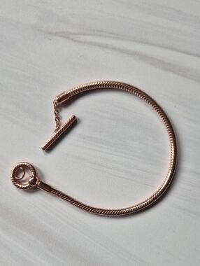 pandora moments t-bar snake chain bracelet